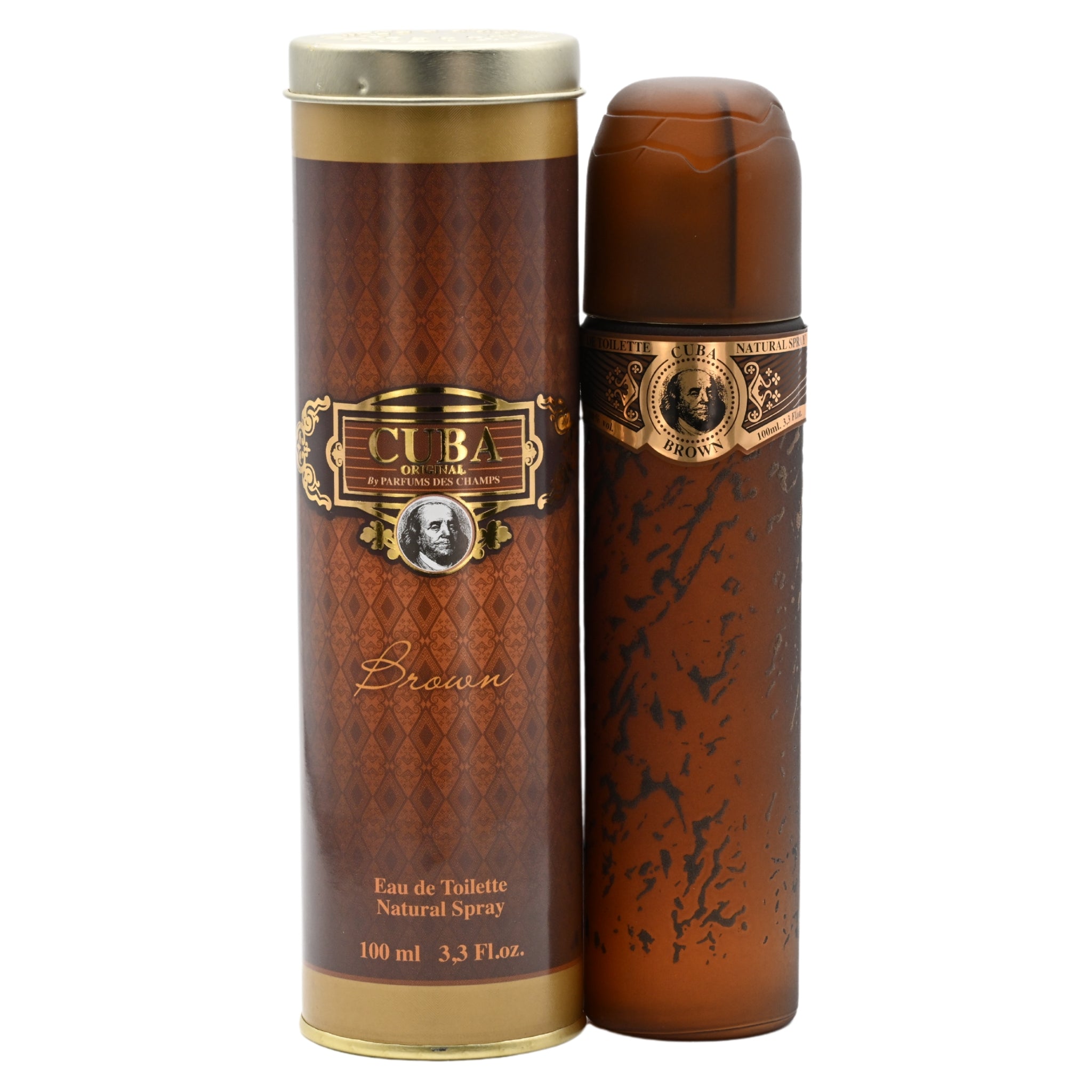 Cuba Brown By Cuba cologne for men EDT 3.3 / 3.4 oz New in Box