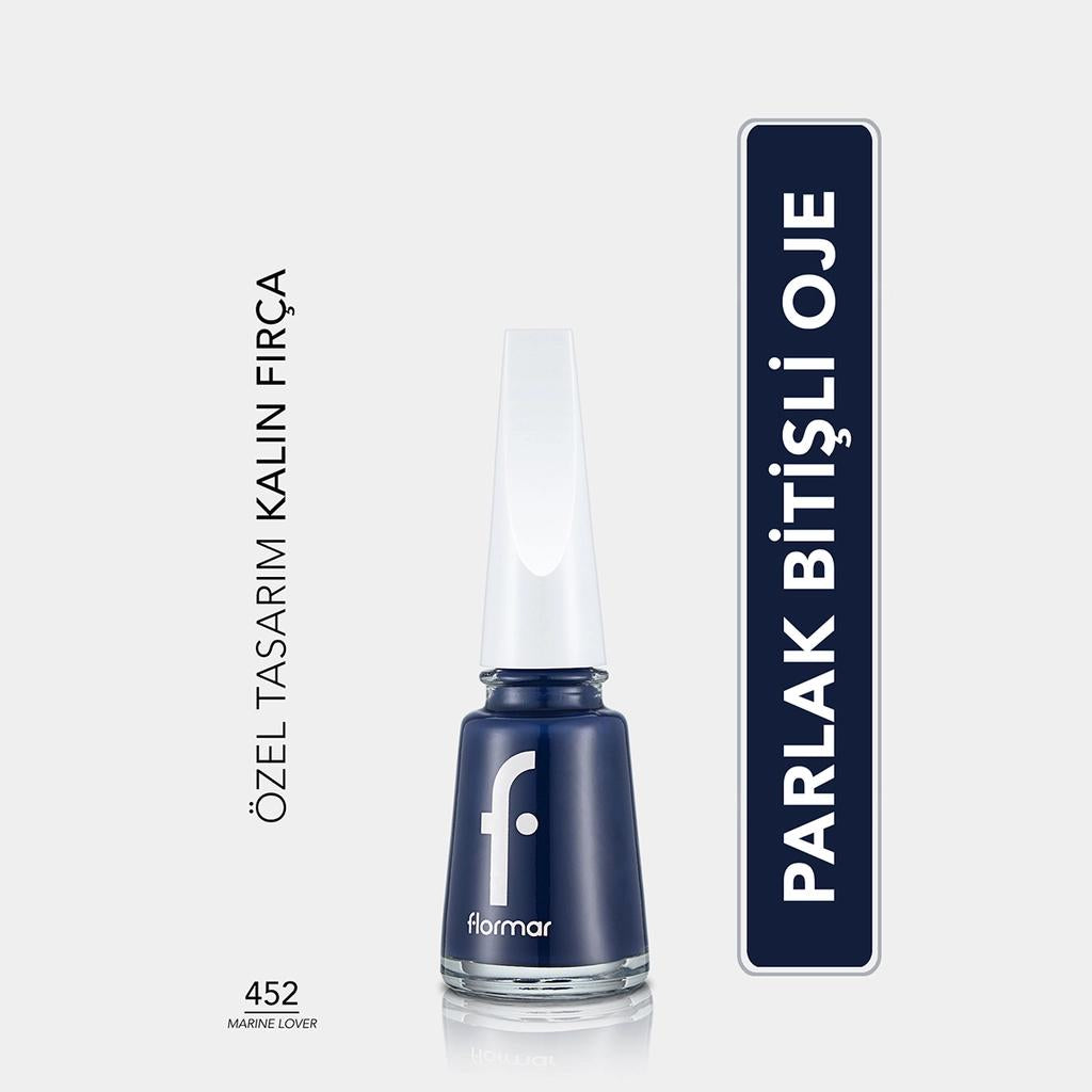Flormar Nail Enamel Highly Pigmented Polish 452 Marine Lover