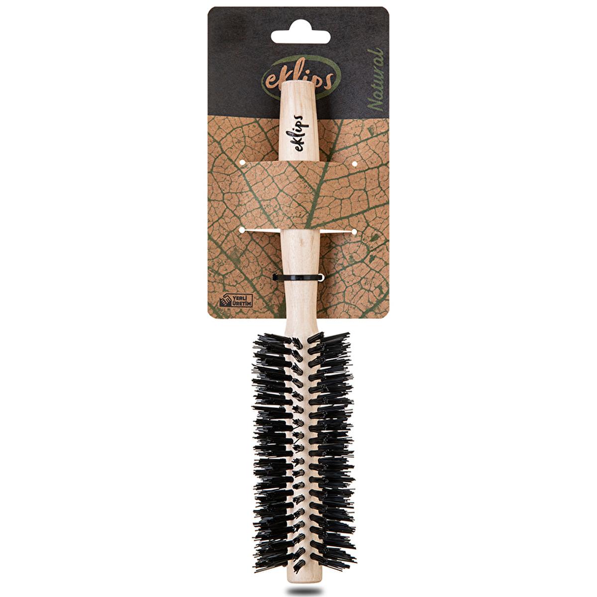 Eklips Natural Hair Brush for Blow-Drying & Styling - Gentle, Ergonomic, Professional Hair Care Tool