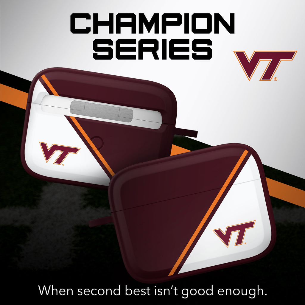 Virginia Tech Hokies HDX Champion Series Apple AirPods Pro 1 & 2 Case Cover