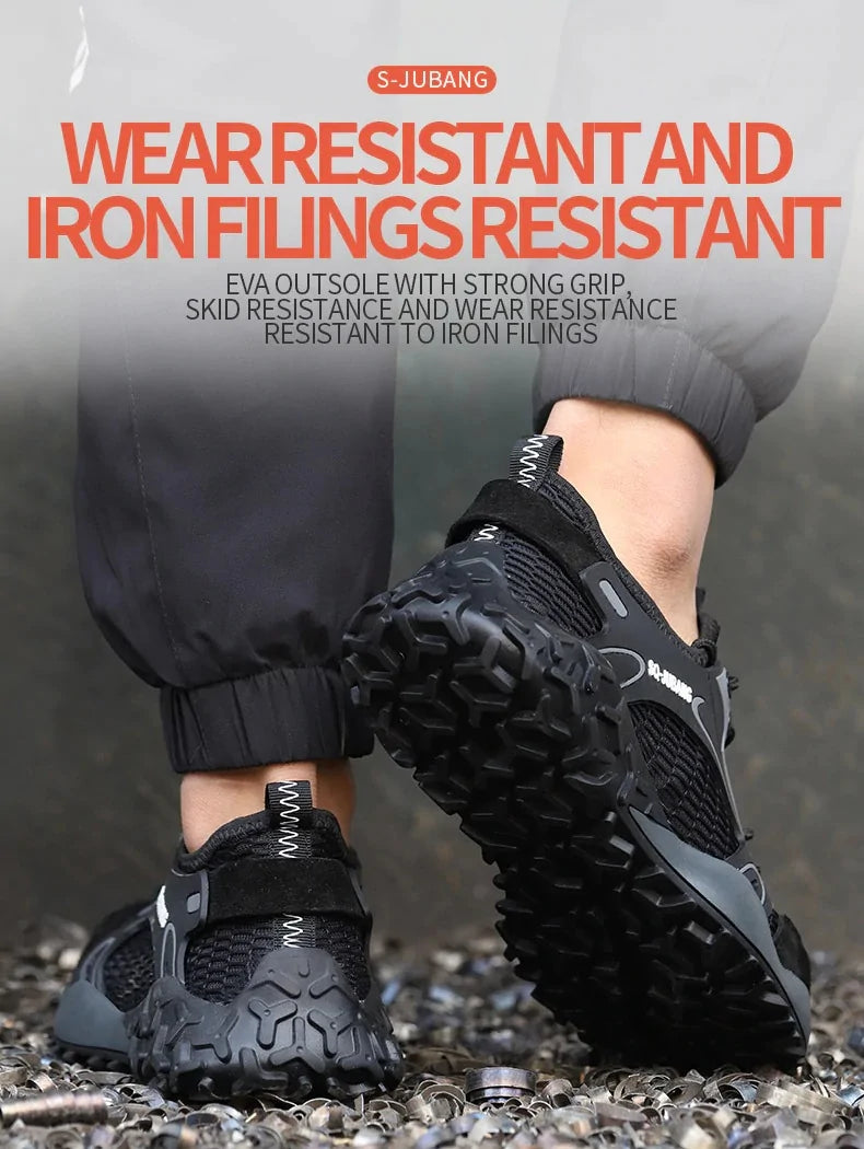 Steel Toe Anti-Collision Breathable Safety Work Boots