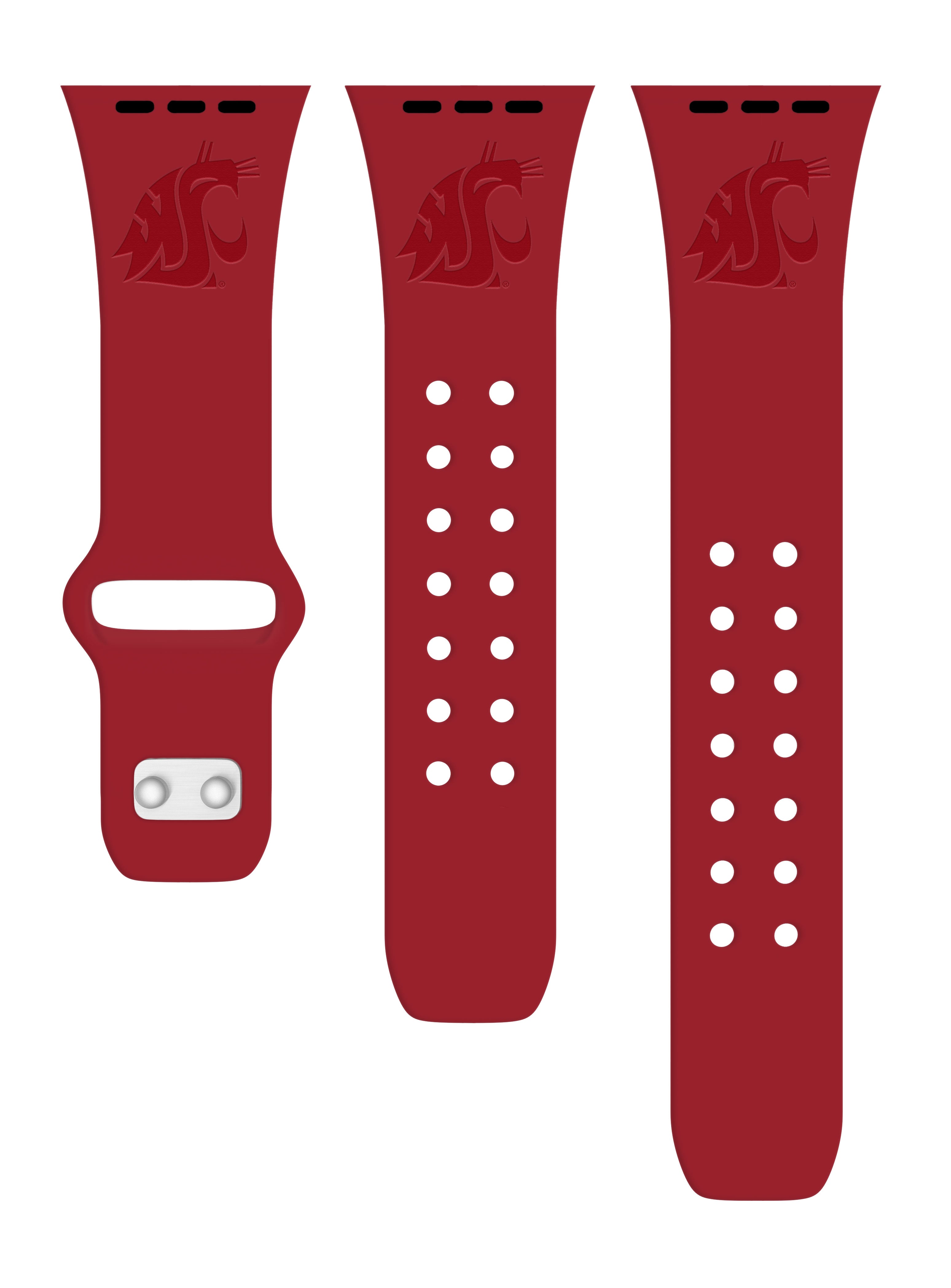 Washington State Cougars Engraved Apple Watch Band