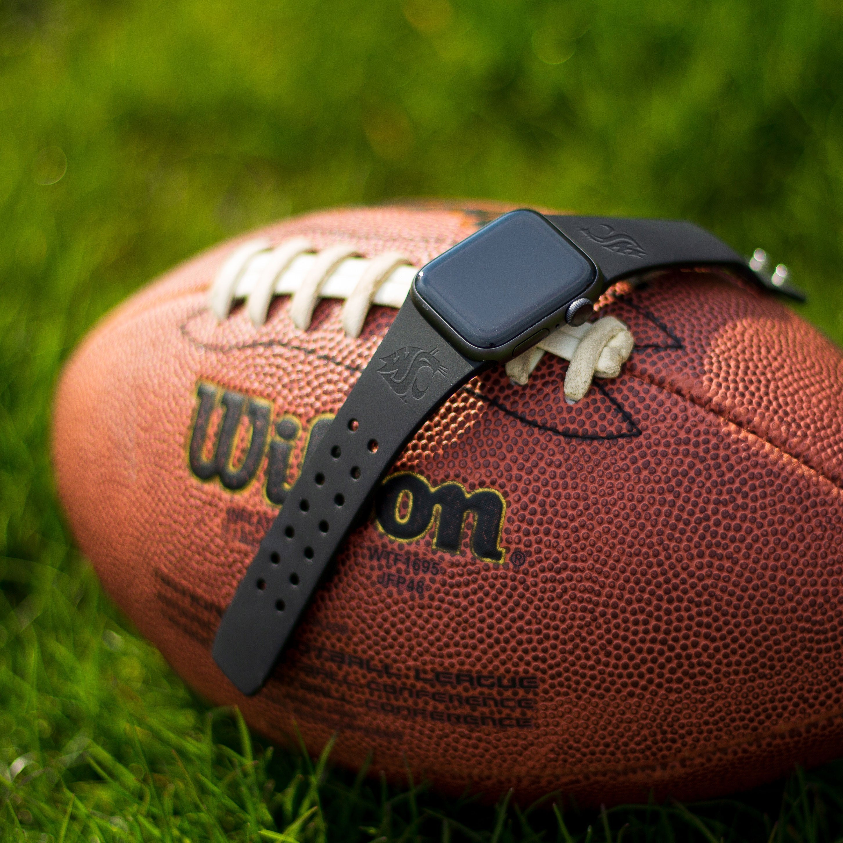 Washington State Cougars Engraved Apple Watch Band