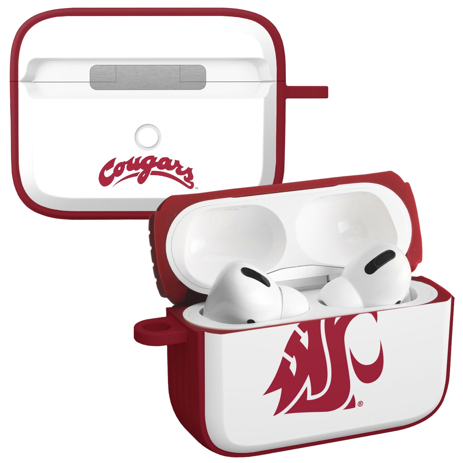 Washington State Cougars HDX Apple Airpods Pro 1 & 2 Case Cover