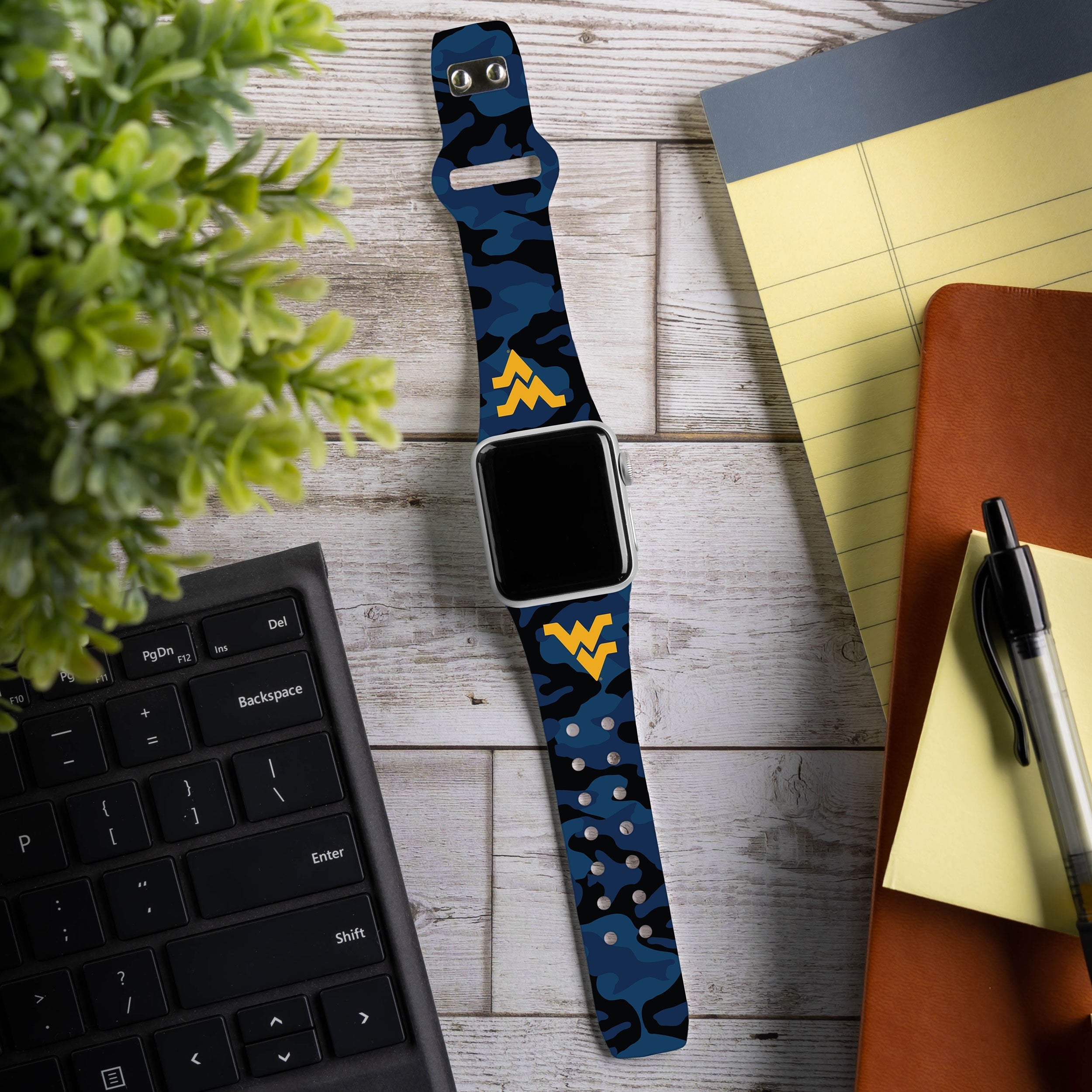 West Virginia Mountaineers HD Apple Watch Band