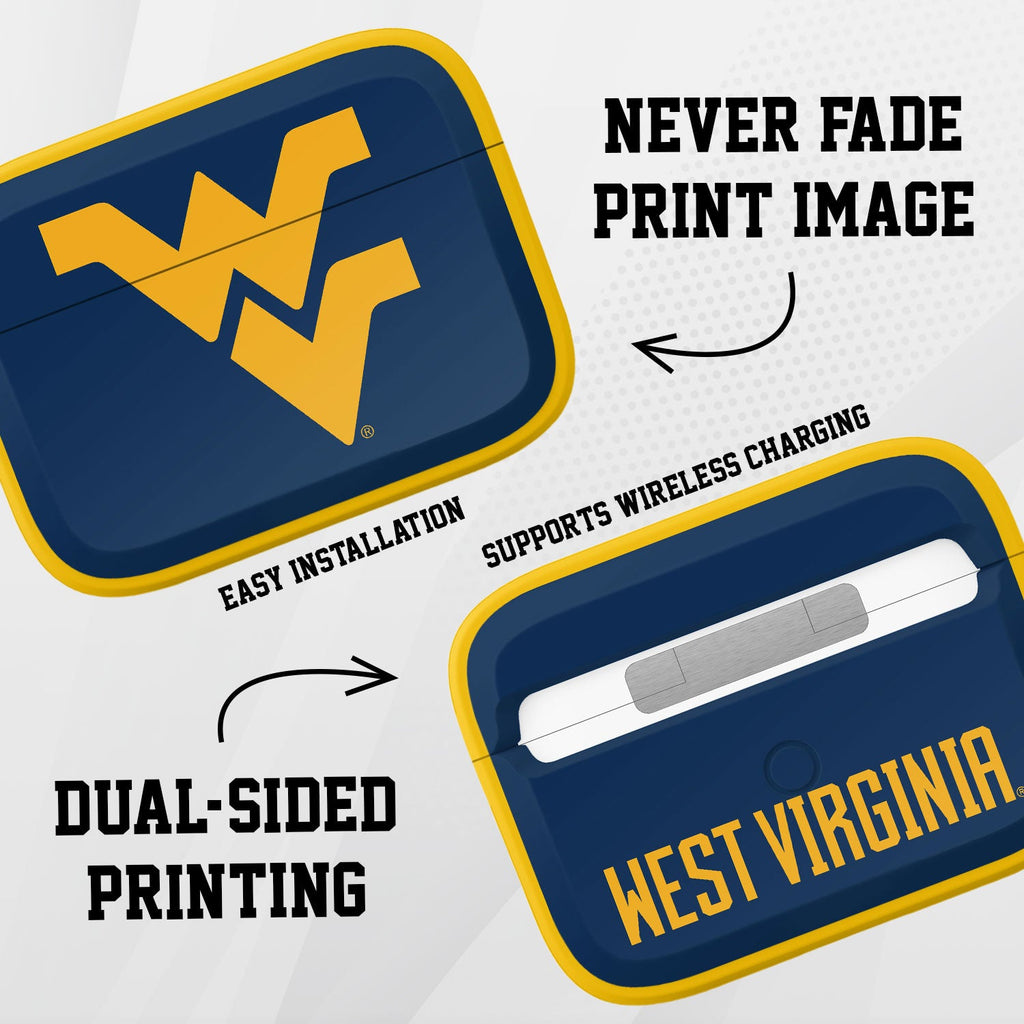 West Virginia Mountaineers HDX Apple AirPods Pro 1 & 2 Case Cover