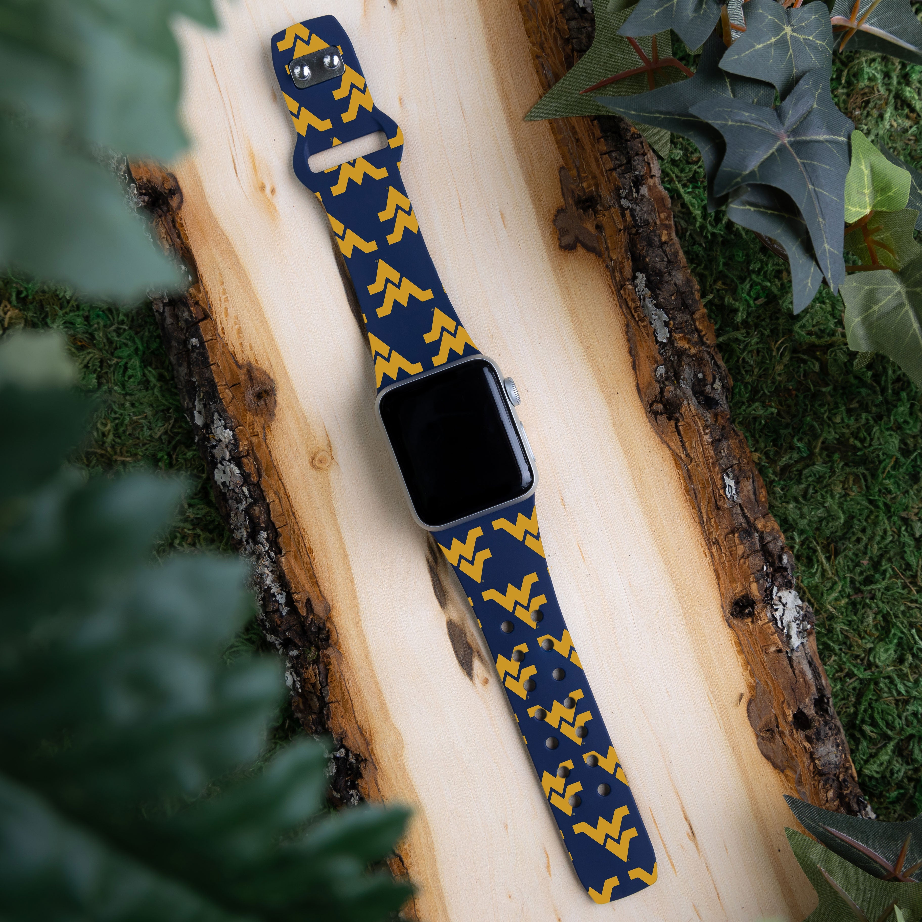 West Virginia Mountaineers HD Apple Watch Band
