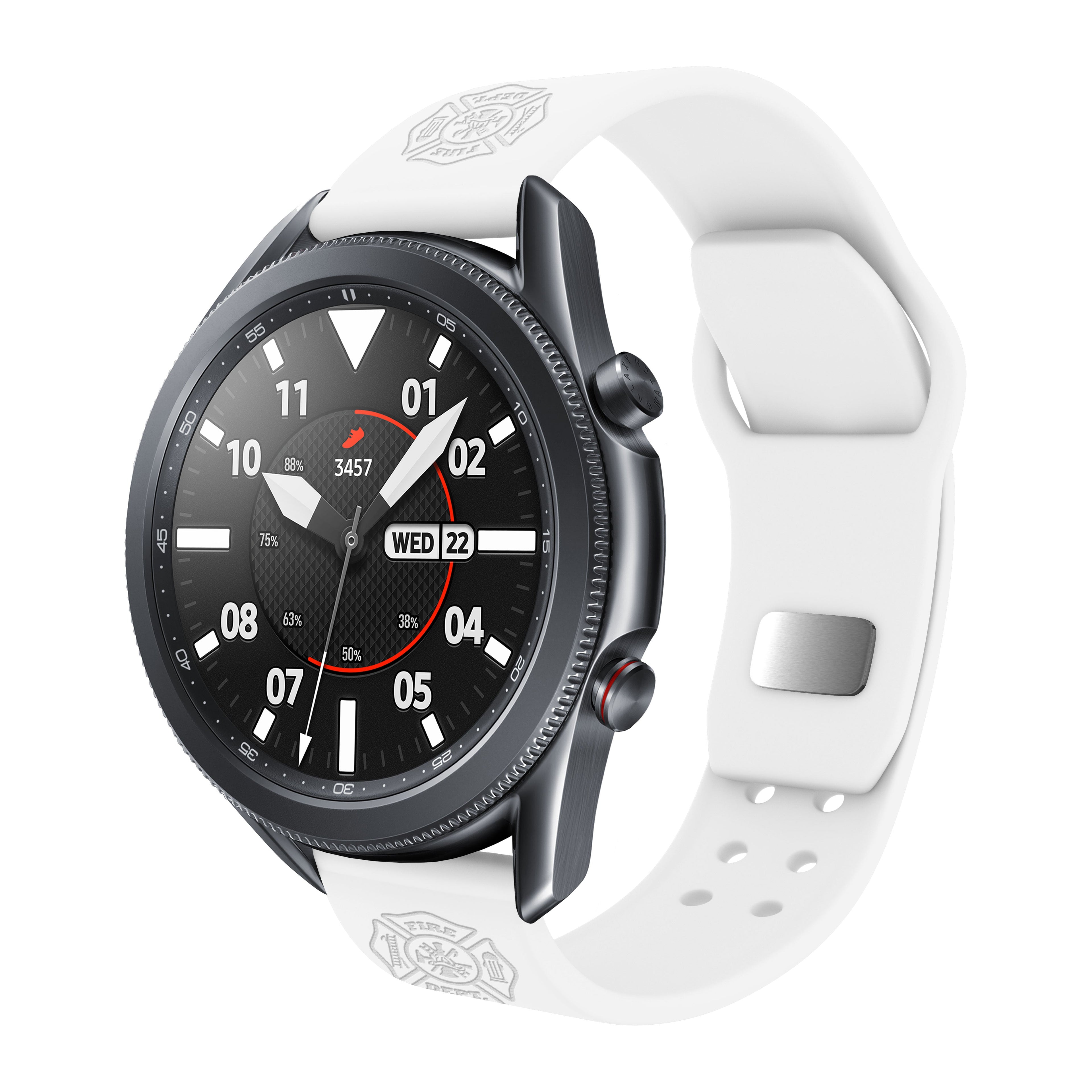 Firefighter First Responder  Watchband for Samsung, Garmin, Fossil, and More for Samsung, Garmin, Fossil, and More