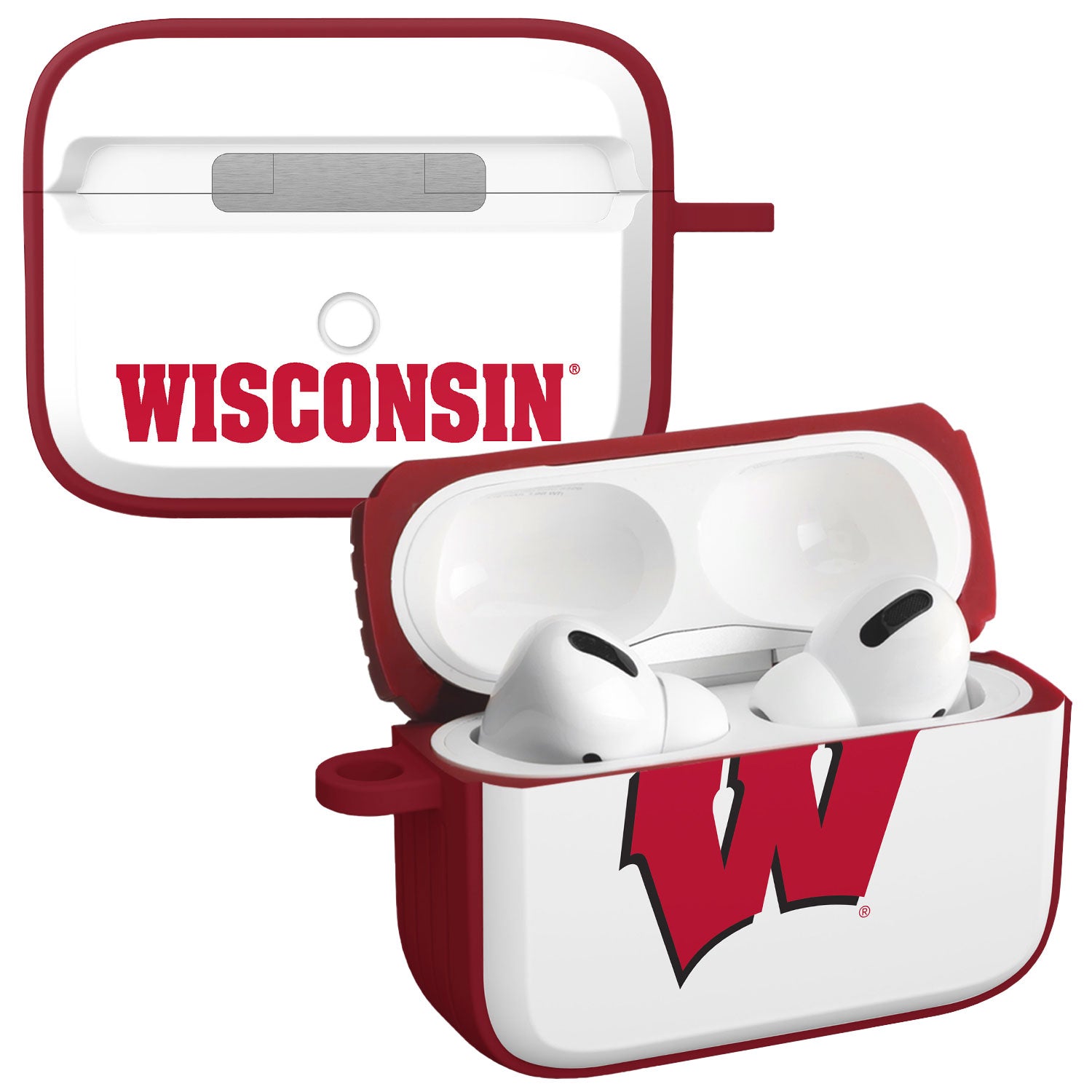 Wisconsin Badgers HDX Apple Airpods Pro 1 & 2 Case Cover