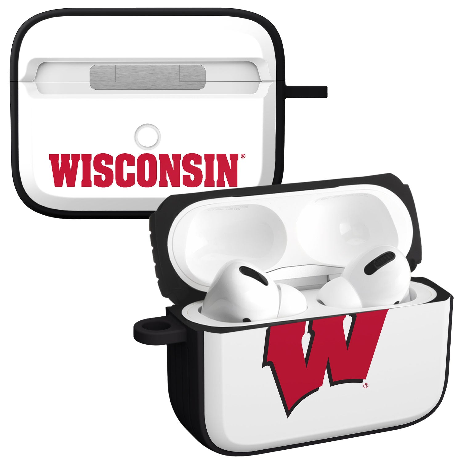 Wisconsin Badgers HDX Apple Airpods Pro 1 & 2 Case Cover