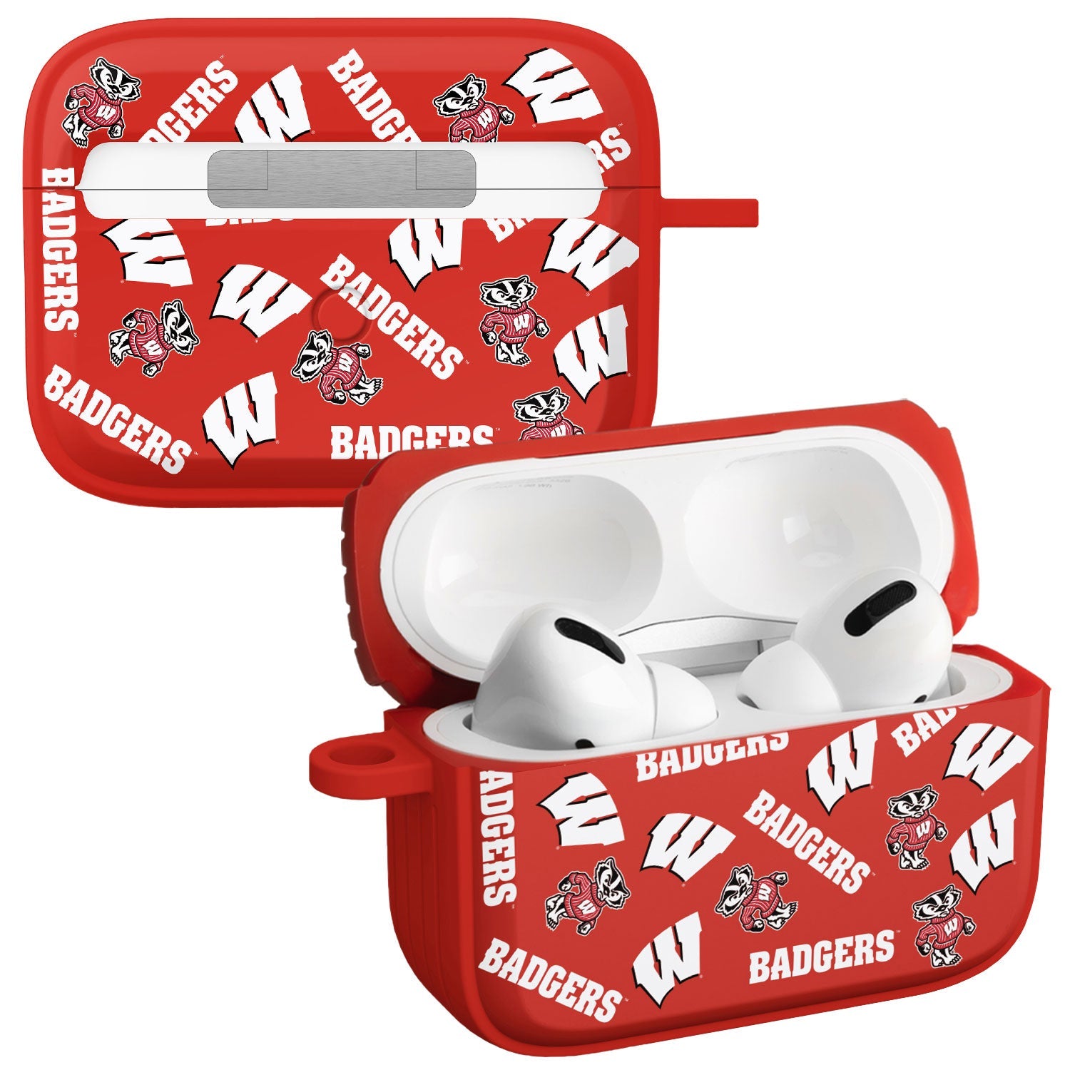 Wisconsin Badgers HDX Apple Airpods Pro 1 & 2 Case Cover