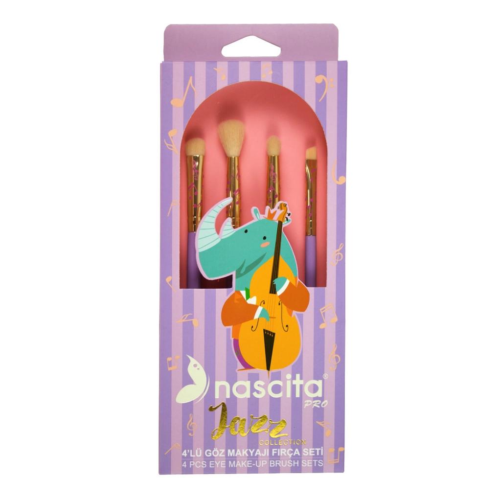 Nascita Jazz 4-Piece Eye Makeup Brush Set