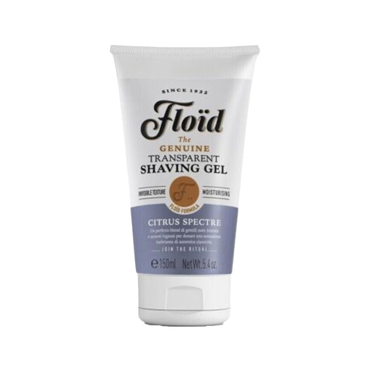 Floid Citrus Spectre Transparent Shaving Gel - 150ml, Refreshing Citrus Scent for Smooth Shave