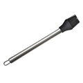 Epinox 31.5cm Silicone Basting Brush with Stainless Steel Handle - Black, Easy Clean, Durable Kitchen Tool
