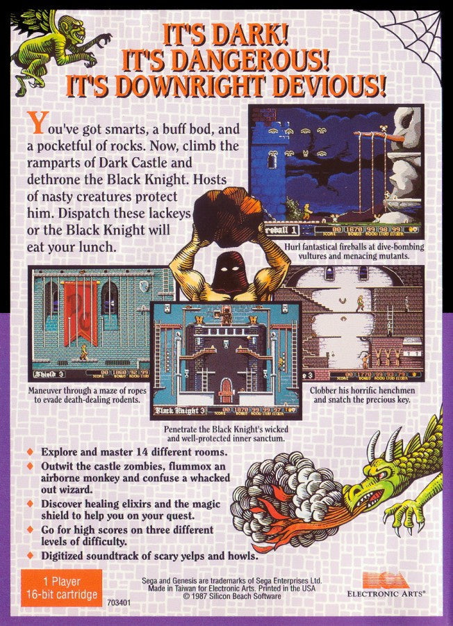 Dark Castle  – Sega Genesis (GEN)