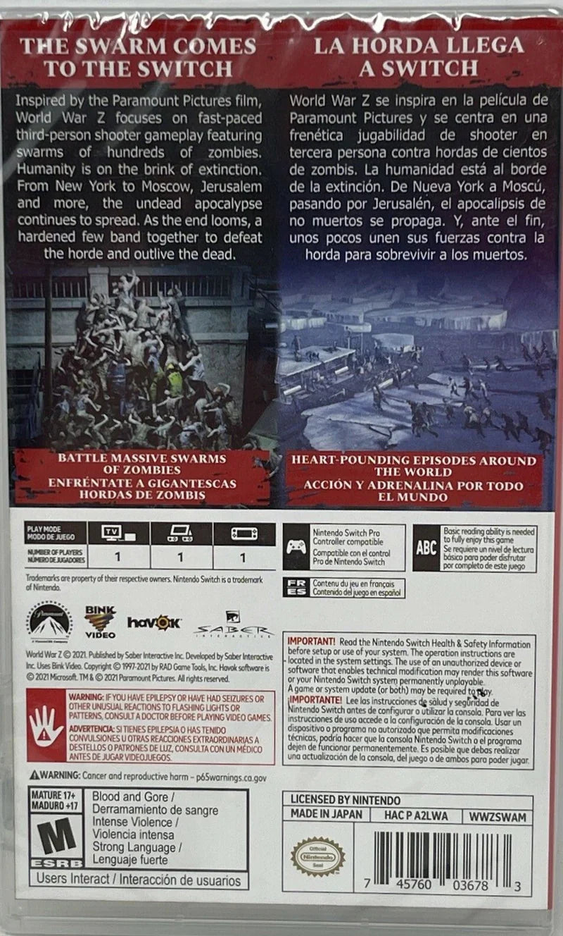 World War Z – Nintendo Switch (NS)