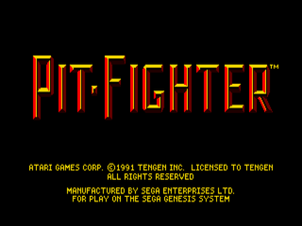 Pit-Fighter – Sega Genesis (GEN)