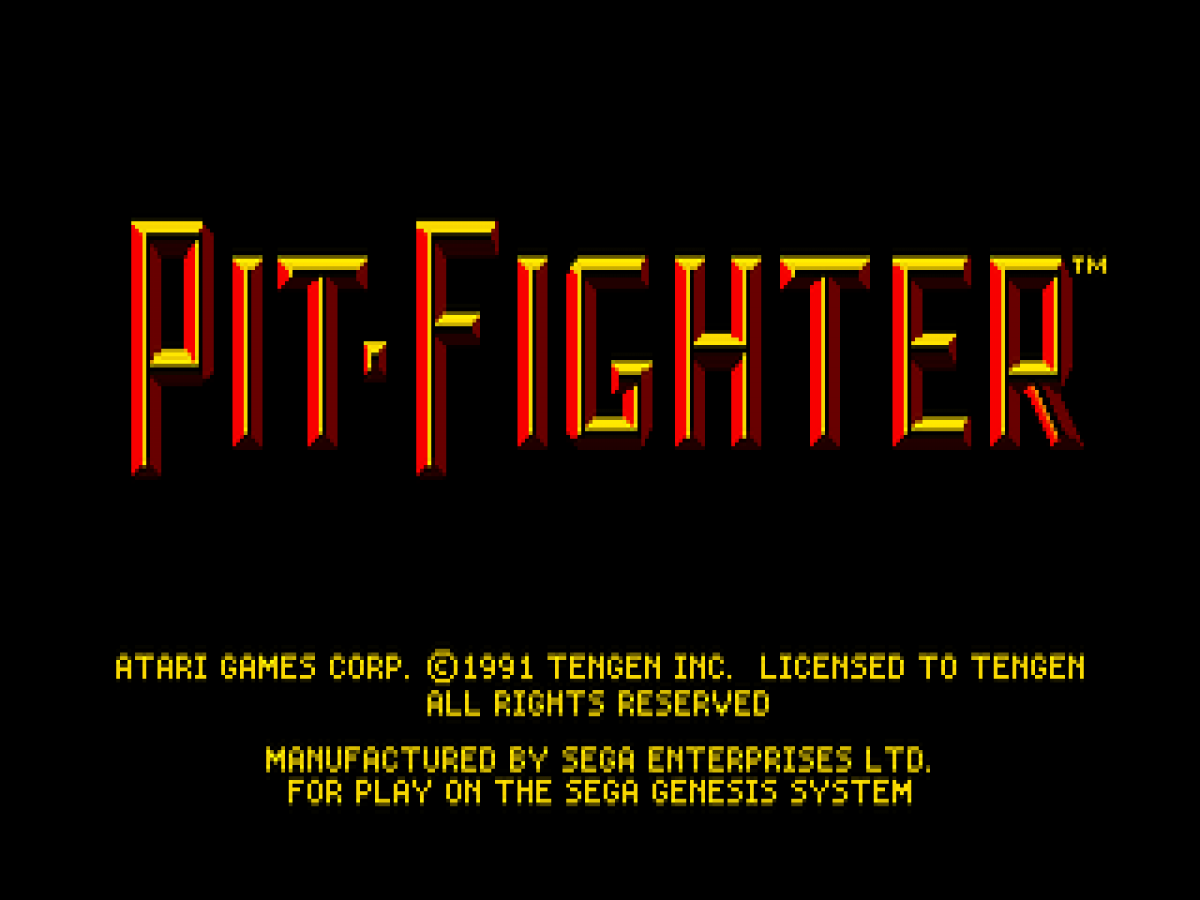 Pit-Fighter – Sega Genesis (GEN)
