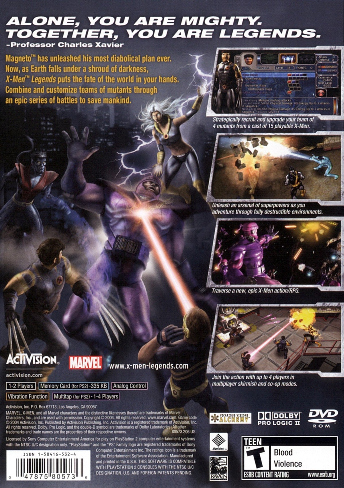 X-Men Legends – PlayStation 2 (PS2)