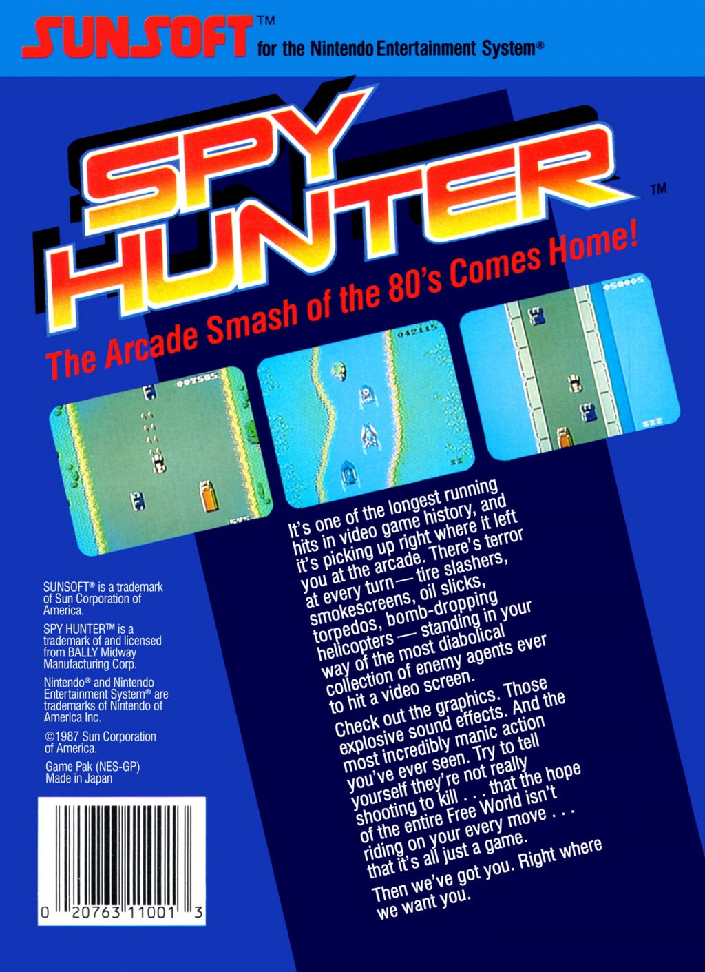 Spy Hunter – Nintendo Entertainment System (NES)