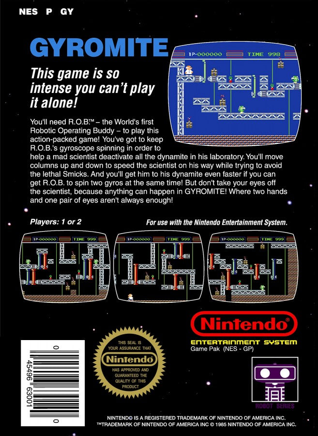 Gyromite [5 Screw] – Nintendo Entertainment System (NES)