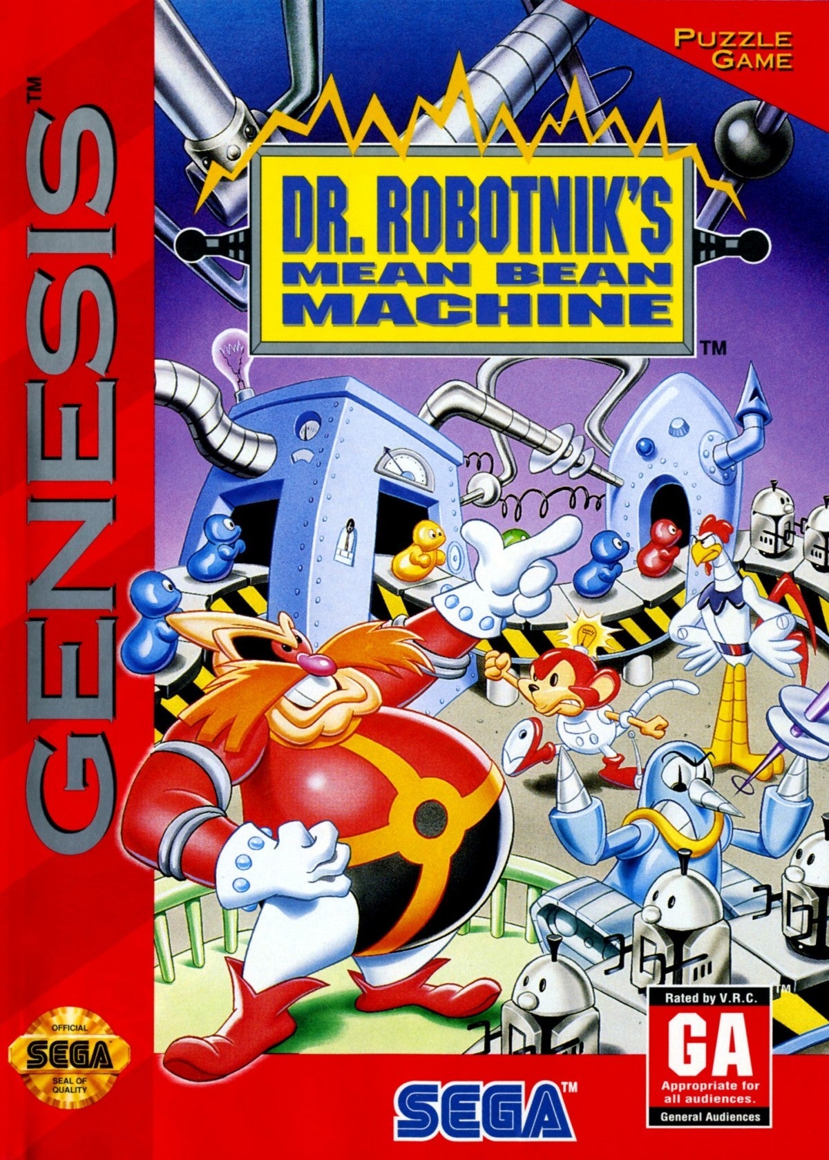 Dr Robotnik's Mean Bean Machine – Sega Genesis (GEN)