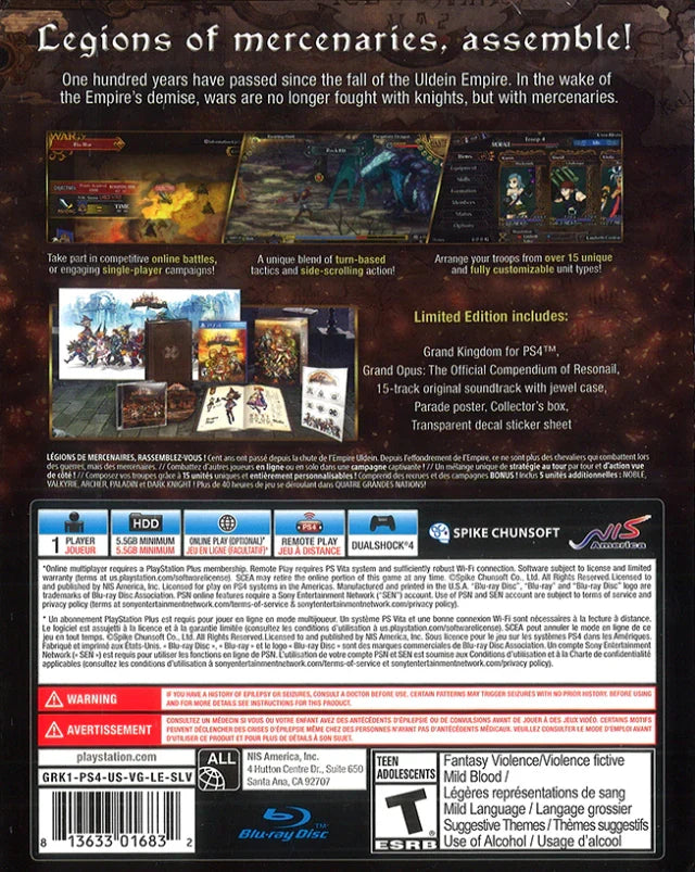 Grand Kingdom [Limited Edition] – PlayStation 4 (PS4)