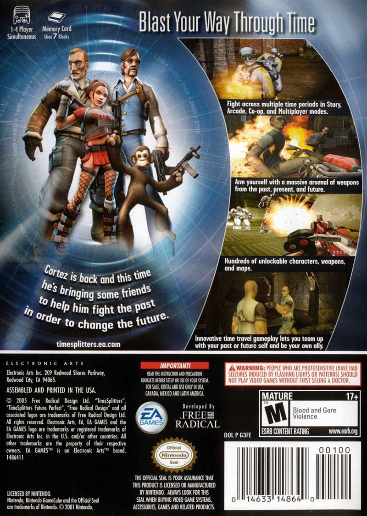 Time Splitters Future Perfect – Nintendo GameCube (GC)