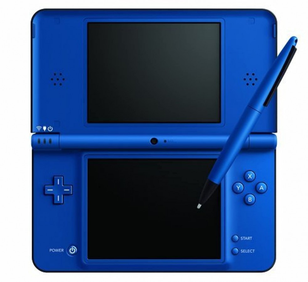 Nintendo DSi XL (DSi XL) [Midnight Blue] [w/ OEM Blue Big Pen Stylus] — Scratch & Scuff Condition