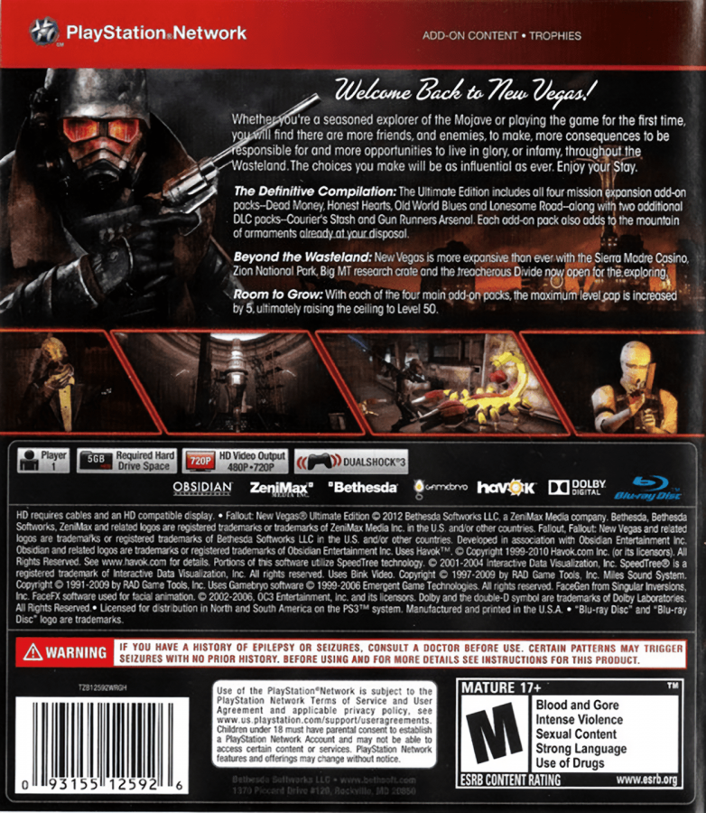 Fallout: New Vegas [Ultimate Edition][Greatest Hits] – PlayStation 3 (PS3)