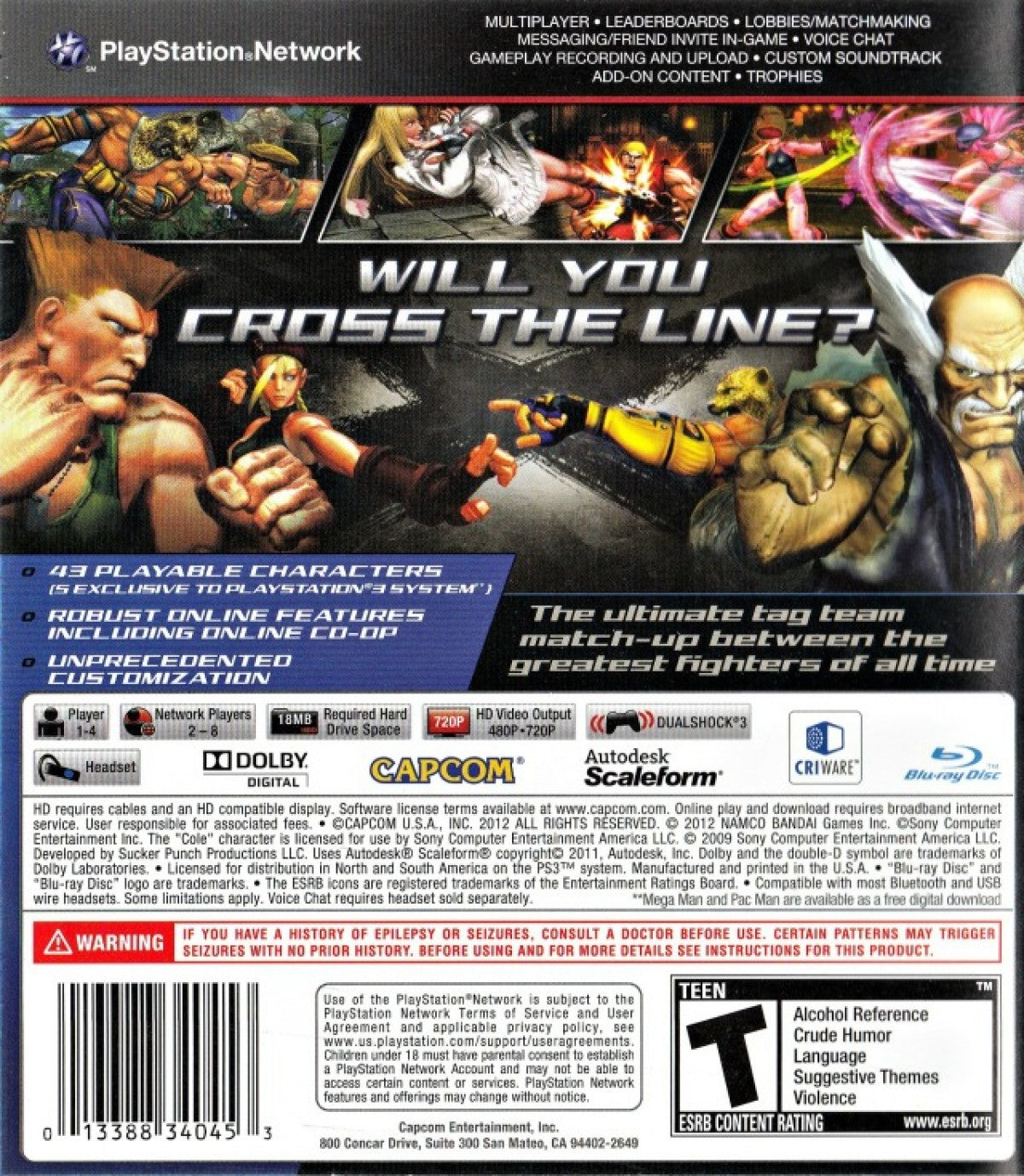 Street Fighter X Tekken – PlayStation 3 (PS3)