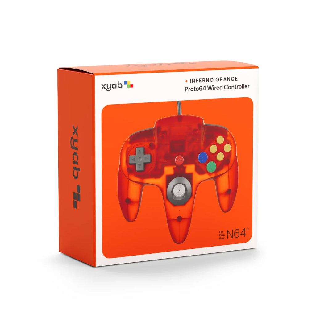 PROTO64 Wired Controller for Nintendo 64 (N64) [Inferno Orange] – Nintendo 64 Accessory (N64)