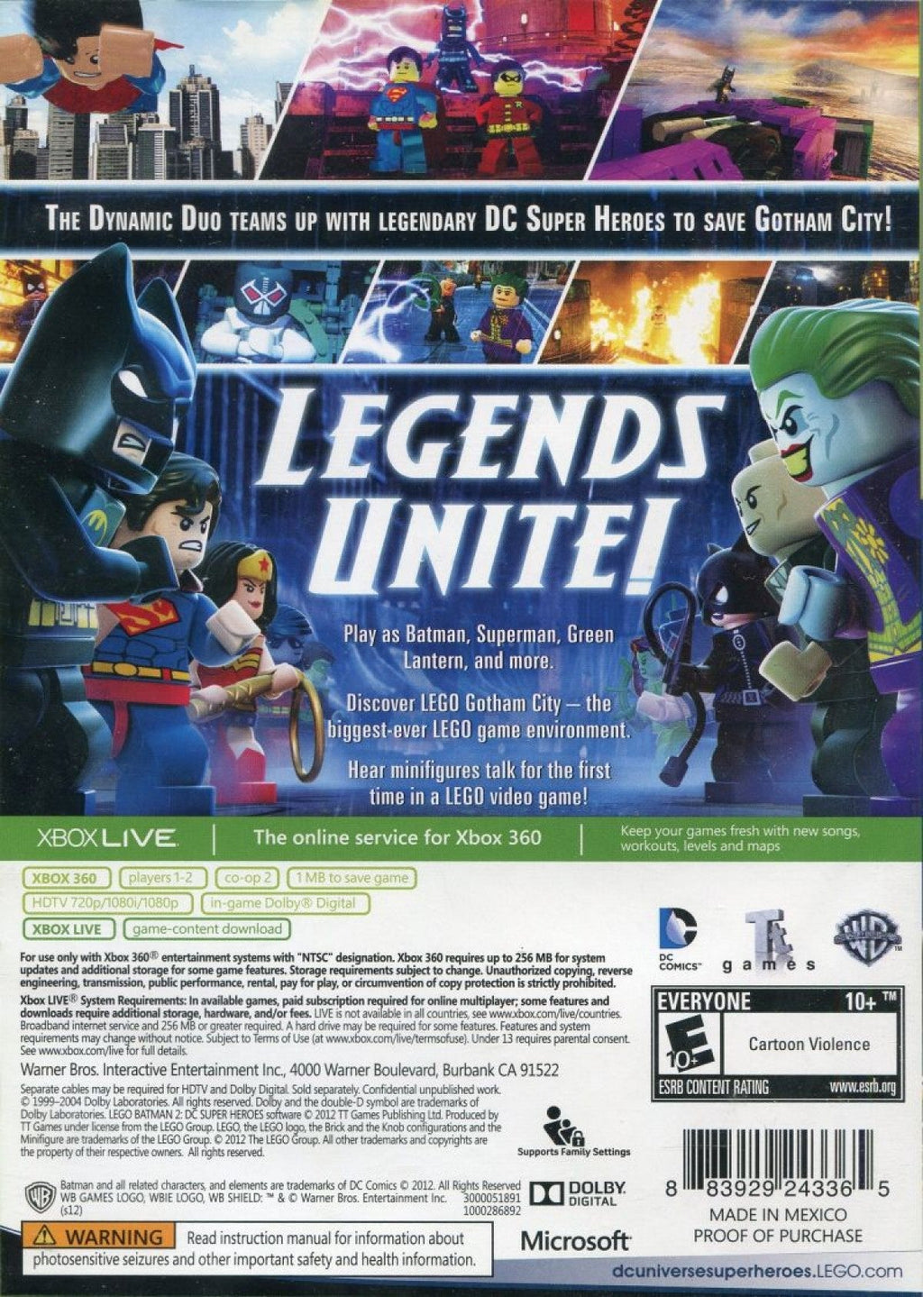 LEGO Batman 2 DC Super Heroes [Platinum Hits] — Xbox 360 (X360)