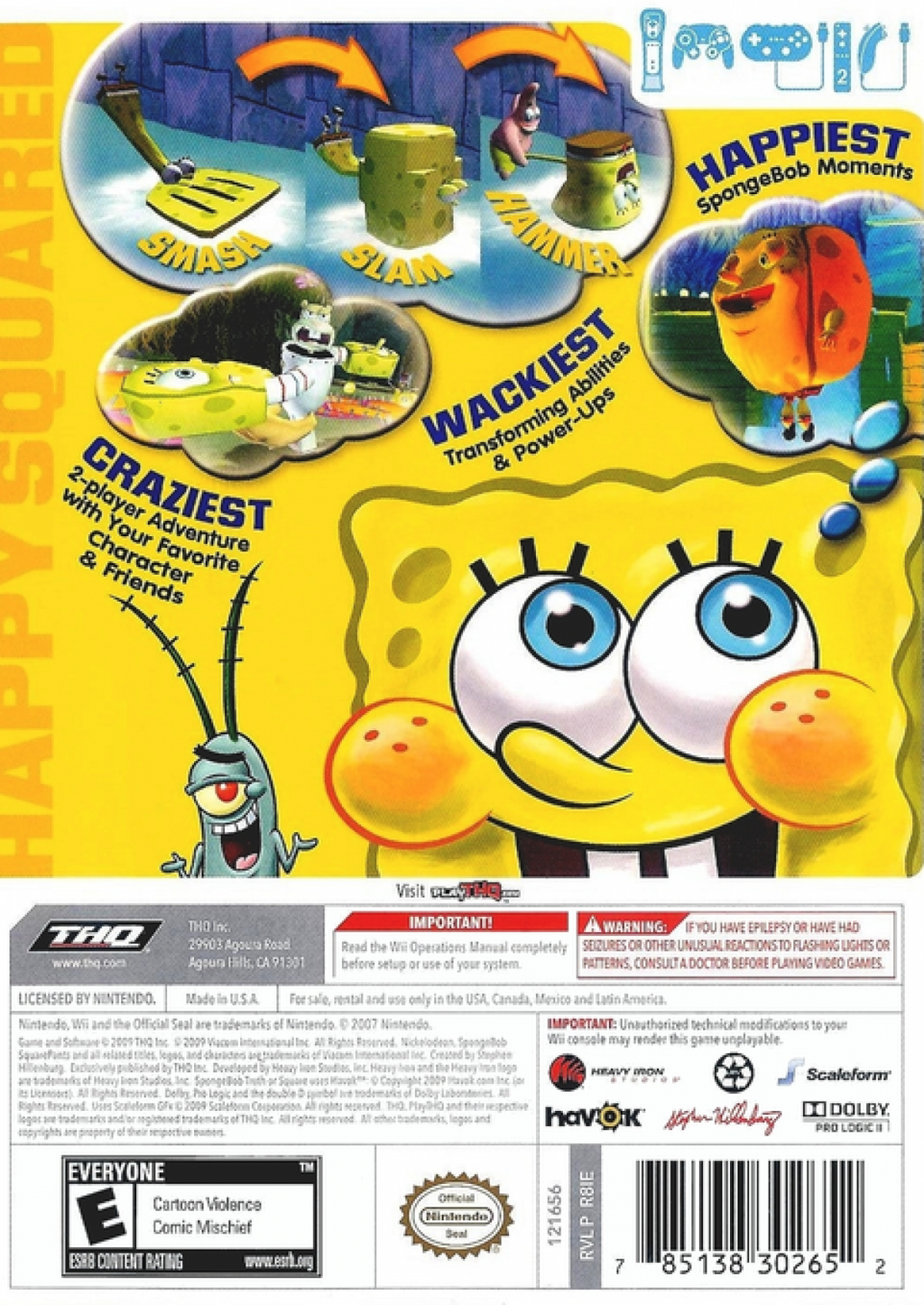 SpongeBob's Truth or Square – Nintendo Wii (Wii)