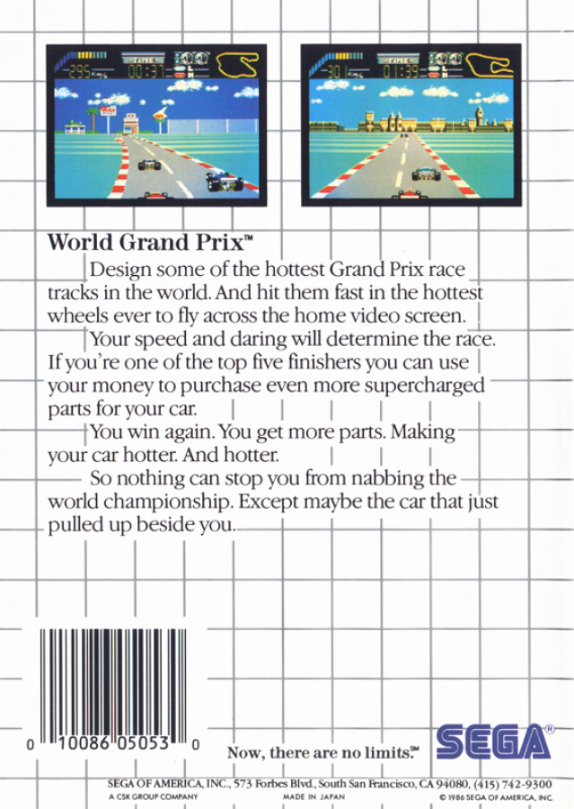 World Grand Prix – Sega Master System (SMS)