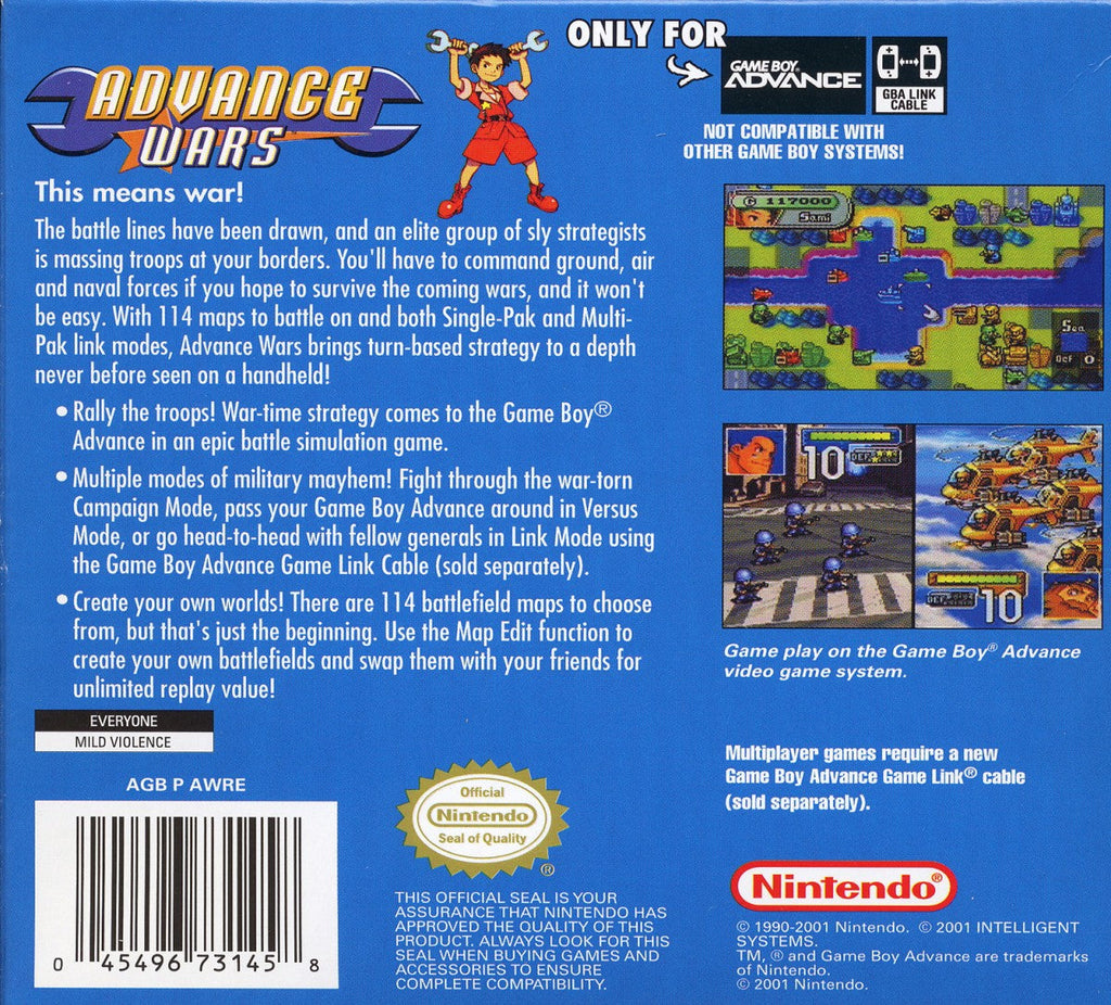 Advance Wars – Game Boy Advance (GBA)
