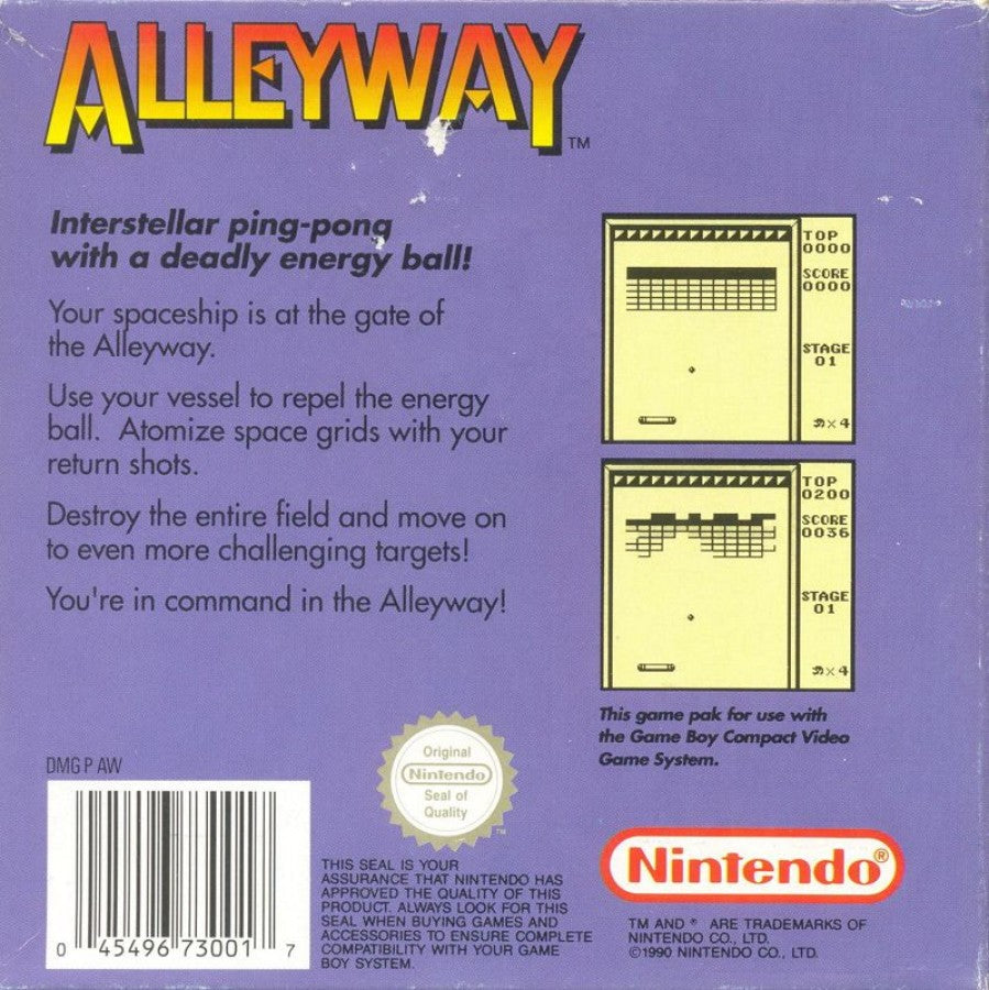 Alleyway – Game Boy (GB)