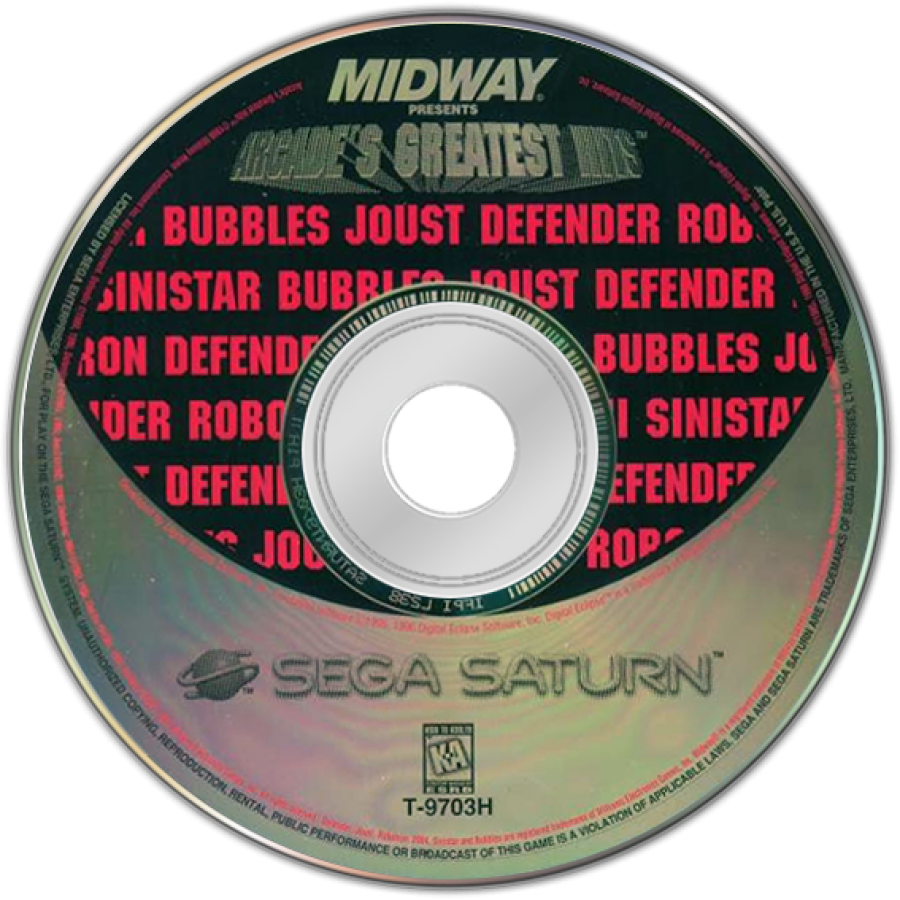 Williams Arcade's Greatest Hits – Sega Saturn (SS)