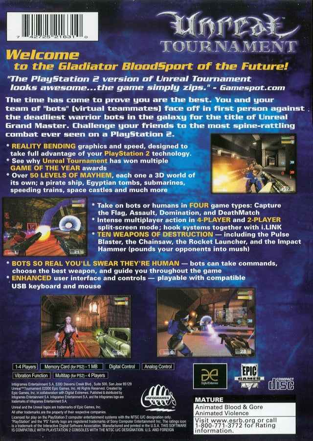 Unreal Tournament – PlayStation 2 (PS2)