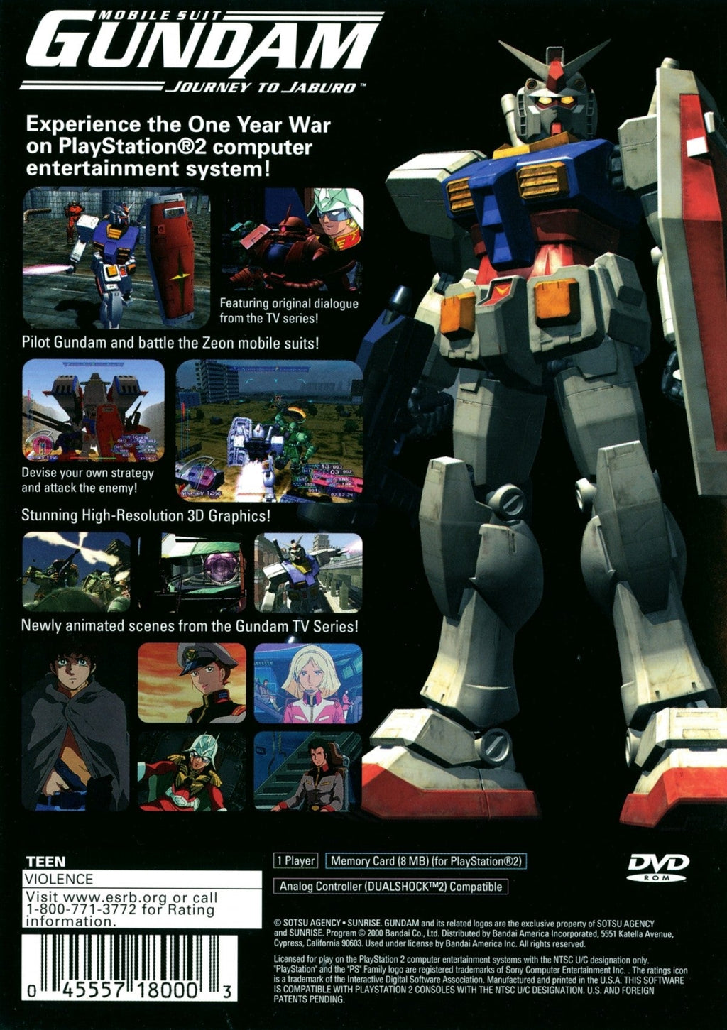 Mobile Suit Gundam: Journey to Jaburo – PlayStation 2 (PS2)