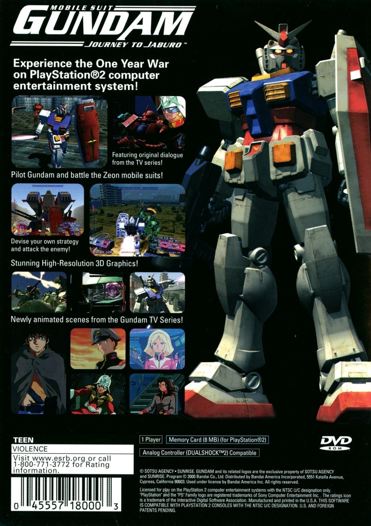 Mobile Suit Gundam: Journey to Jaburo – PlayStation 2 (PS2)