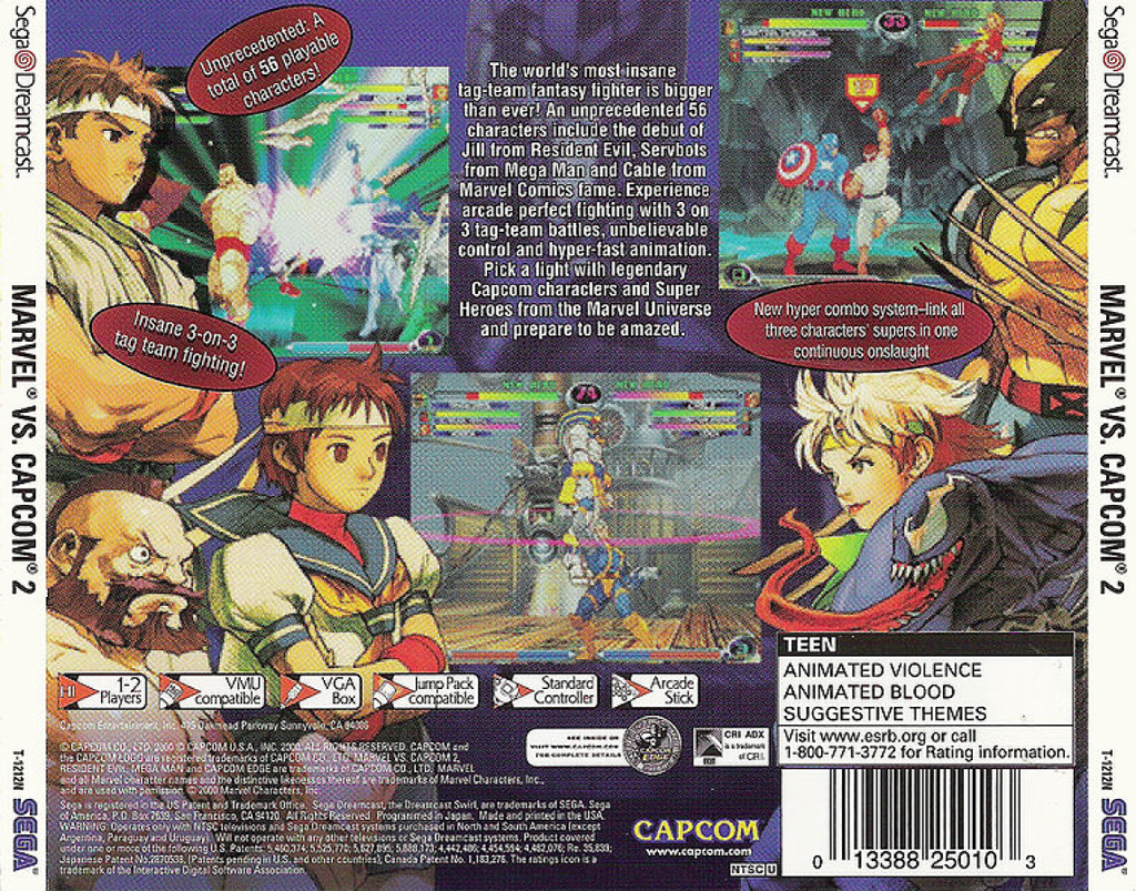 Marvel vs Capcom 2 – Sega Dreamcast (DC)