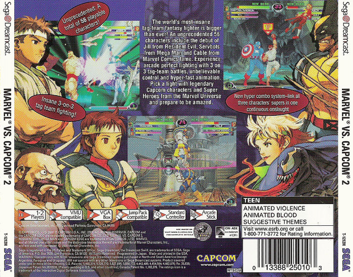 Marvel vs Capcom 2 – Sega Dreamcast (DC)