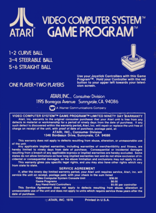 Bowling – Atari 2600 (2600)