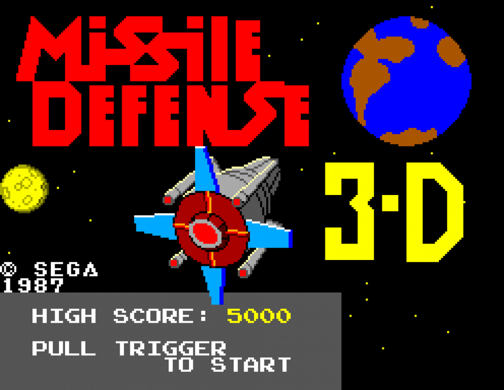 Missile Defense 3-D – Sega Master System (SMS)