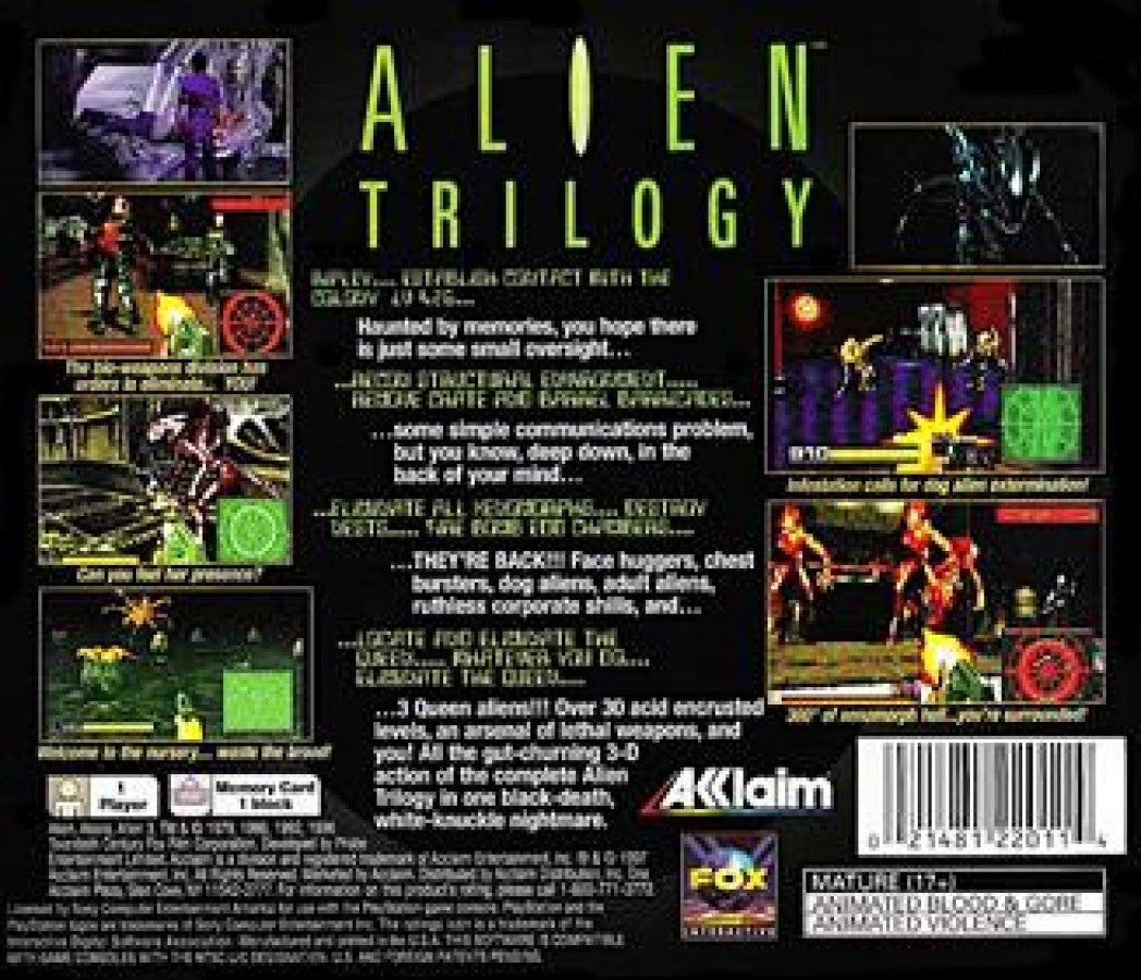 Alien Trilogy [Greatest Hits] – PlayStation 1 (PS1)