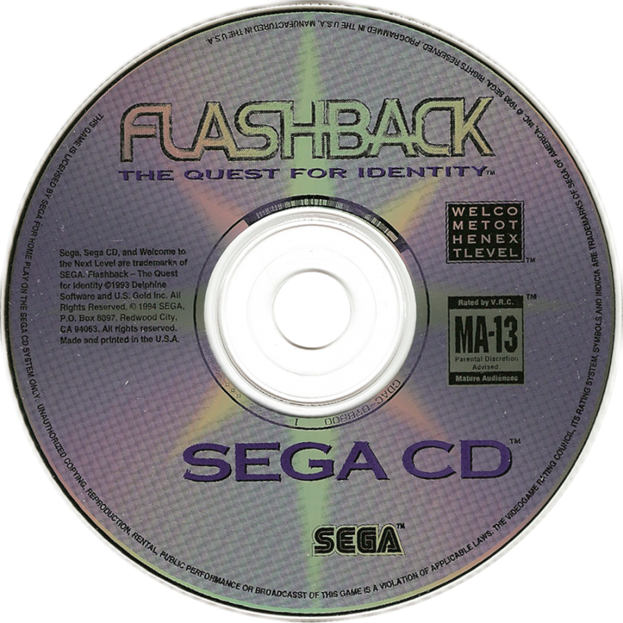 Flashback: The Quest for Identity – Sega CD (SCD)
