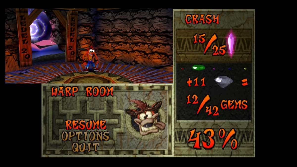 Crash Bandicoot 2: Cortex Strikes Back – PlayStation 1 (PS1)