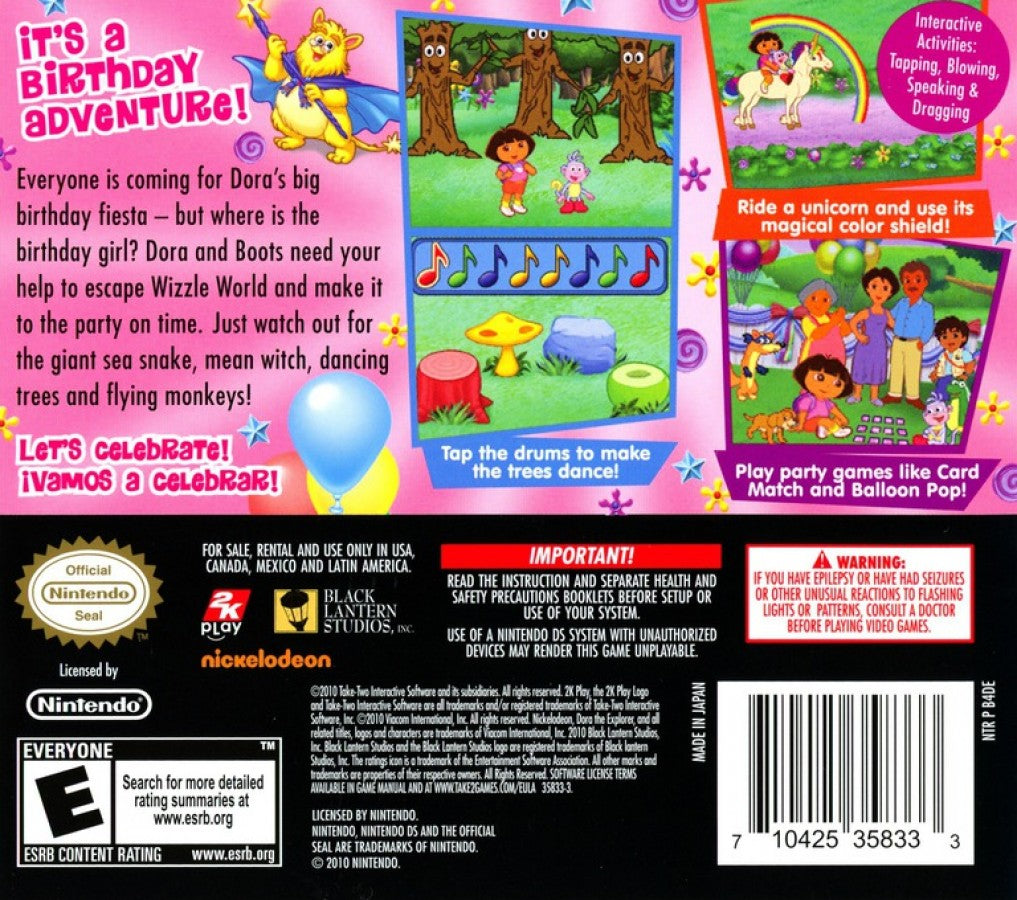 Dora's Big Birthday Adventure — Nintendo DS (DS)