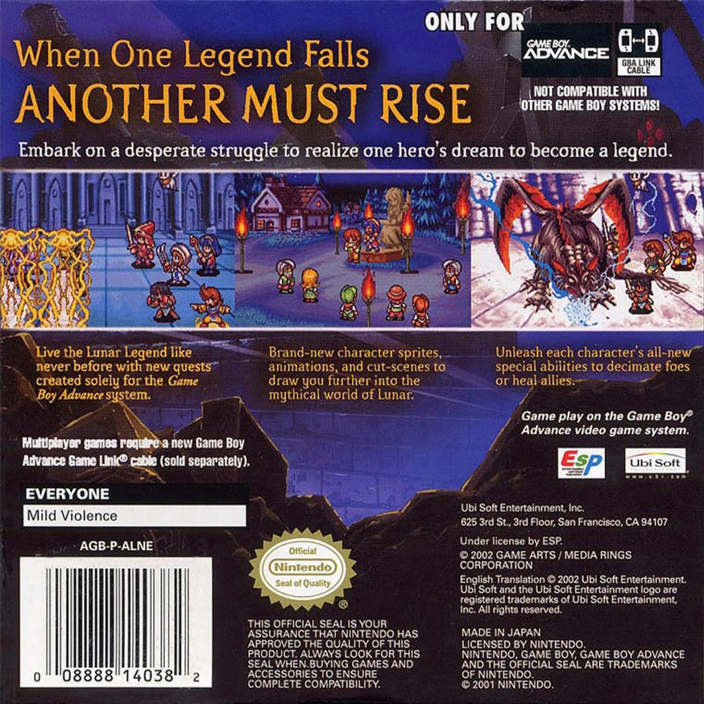 Lunar Legend – Game Boy Advance (GBA)